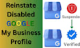 reinstate gmb account google my business optimization gmb ranking