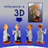 create 3d cartoon character designs for animation and print