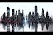 do futuristic cyberpunk city and sci fi concept art