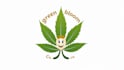 do marijuana leaf plant mascot logo design