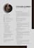 design a creative CV with modern layout and optional qr code