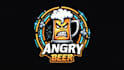 design awesome angry beer logo with free vector file