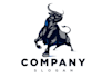 design attractive bull logo with my creative thinking