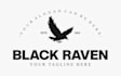 design an attractive raven, crow, bird logo