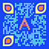 create a simplified custom qr code with centered logo
