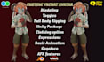 create custom vrchat avatar,3d vtuber model, 3d furry model