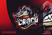 do crocodile pizza mascot logo design
