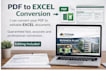 convert books pdf, notes into word or excel file