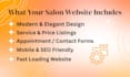 design a beauty salon website with online booking and appointment system