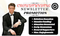 newsletter cross promote kickstarter crowdfunding campaign to real backers