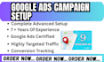 setup manage google ads adwords ppc campaigns search display ads certification