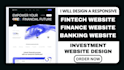 design fintech website finance website loan website bank website using wordpress