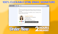 clickable HTML email signature for gmail or any mail