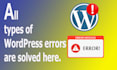 fix wordpress errors and fix wordpress bugs