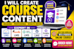 create course content on talentlms, moodle, learnworlds, wordpress lms, graphy