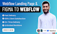 build webflow website design, figma to webflow, webflow landing page