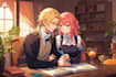 draw anime couple illustration for you