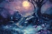 create stunning fantasy landscape, background illustration