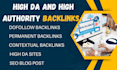 submit guest post, submit article, do manual outreach for SEO backlinks
