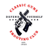 design super unique gun logo with satisfaction guaranteed