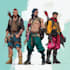 design stylized character concept art and illustration