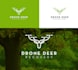 design modern drone 3d camera logo
