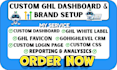 setup gohighlevel crm custom dashboard login page white label ghl css favicon