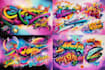 do 80s 90s airbrush graffiti design