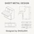 make sheet metal flat patterns for laser cutting and fabrication