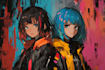 draw anime and game style characters art