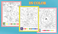 create color by number coloring pages for kids