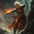 draw a unique fantasy character concept art