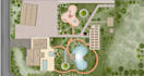 render architectural site plan, master plan, landscape plan
