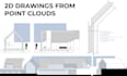 create 2d drawings from point clouds