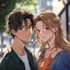 draw cute anime couple art