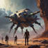 make a sci fi spaceship art
