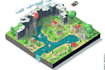 draw a unique vector or isometric map
