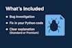 debug and fix your python code