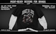 do bold grunge gym streetwear t shirt design for brands