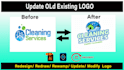 edit, redesign, redraw, update, modify or rebrand logo