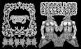 create dark art, metal, gothic illustration