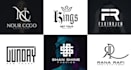design luxury modern fashion apparel monogram and clothing brand logo or graphic