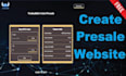 create token presale website with smart contract integration solana and evm