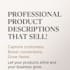 write SEO product descriptions that boost sales