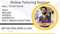 tutor mcat biology  chemistry  physics