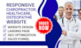 design medical chiropractor website healthcare physician doctor generate leads