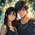 draw couple anime art style