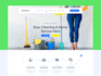 design a cleaning website with booking system for cleaning service business