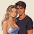 draw you anime couple art portrait