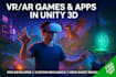 develop a VR or ar game, virtual reality app using unity 3d